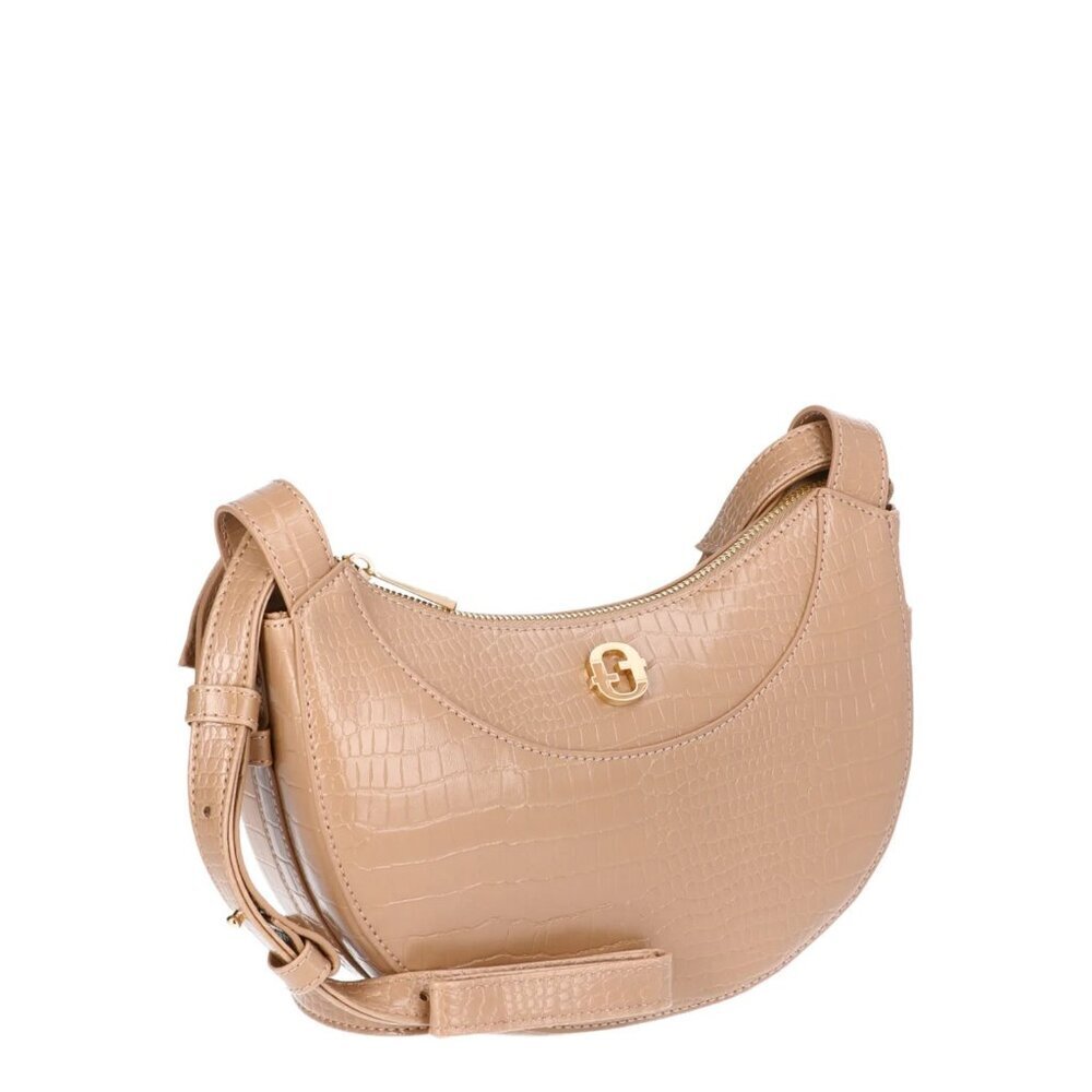 Time and Tru Women's Olivia Crossbody, Mocha Spanish, 10” W x 9” H x 3” D, - Picture 3 of 4